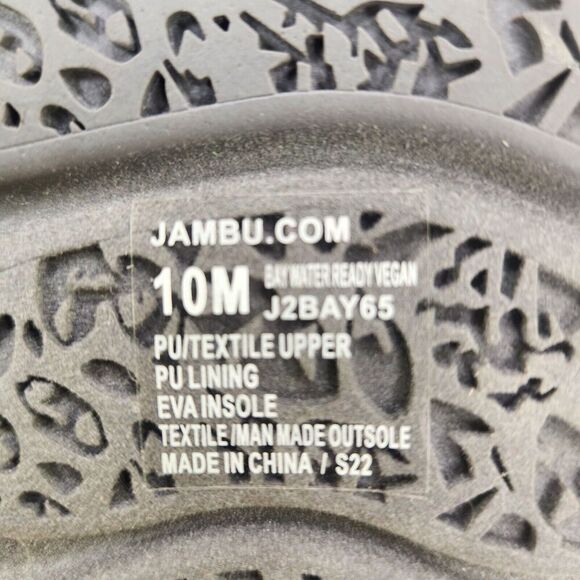 Jambu Bay Water Ready Vegan Sandals Women's Size 10 M Gray White Strappy J2BAY65 - Picture 10 of 11